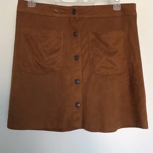 Iris Faux Suede Mini Skirt